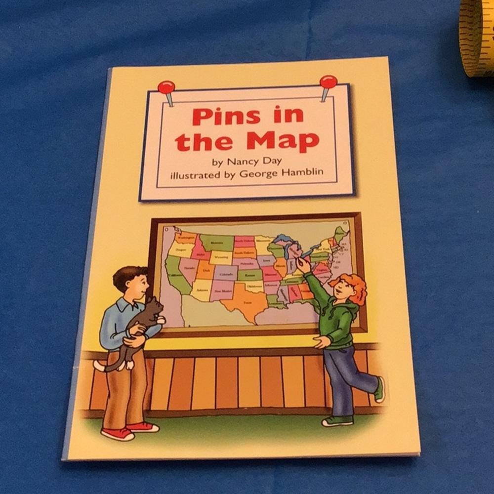 ⛱️2/$5⛱️Pins in the Map , educational reading book, Pearson